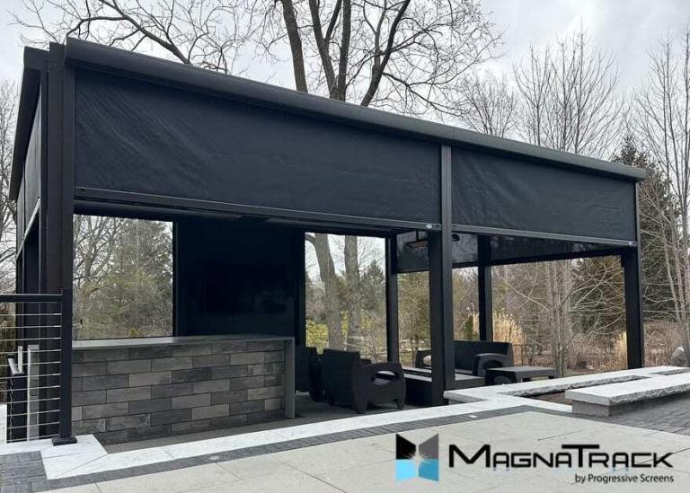 Motorized Retractable Screens MagnaTrack EDG Patio & Shade